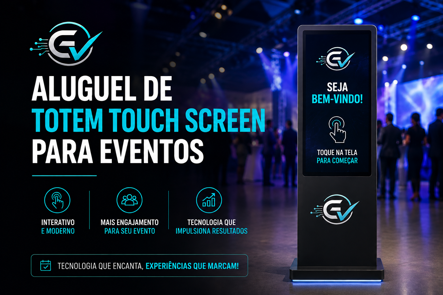 Locação de Painel de LED, Totem Interativo, TVs Gigantes e Projetores para Congressos em Sergipe