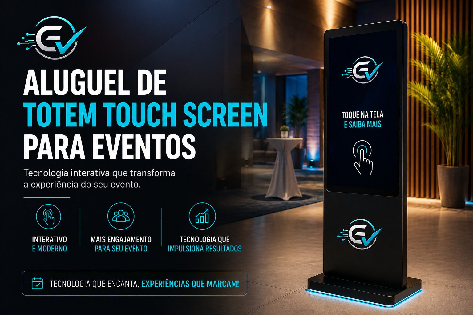 Locação de TVs de Grande Formato, Projetores, Painéis de LED e Totens Interativos em Sergipe