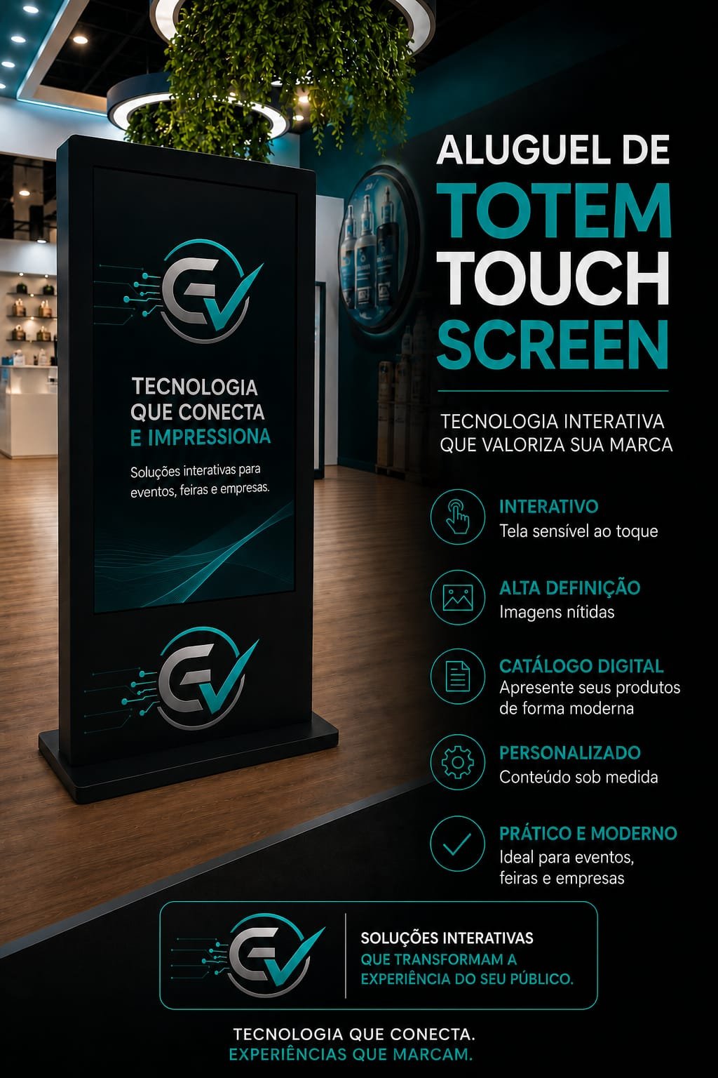 Locação de Holograma 3D, Painel de LED, Projetor e Palestra Silenciosa no Rio de Janeiro para Feiras e Eventos 2026