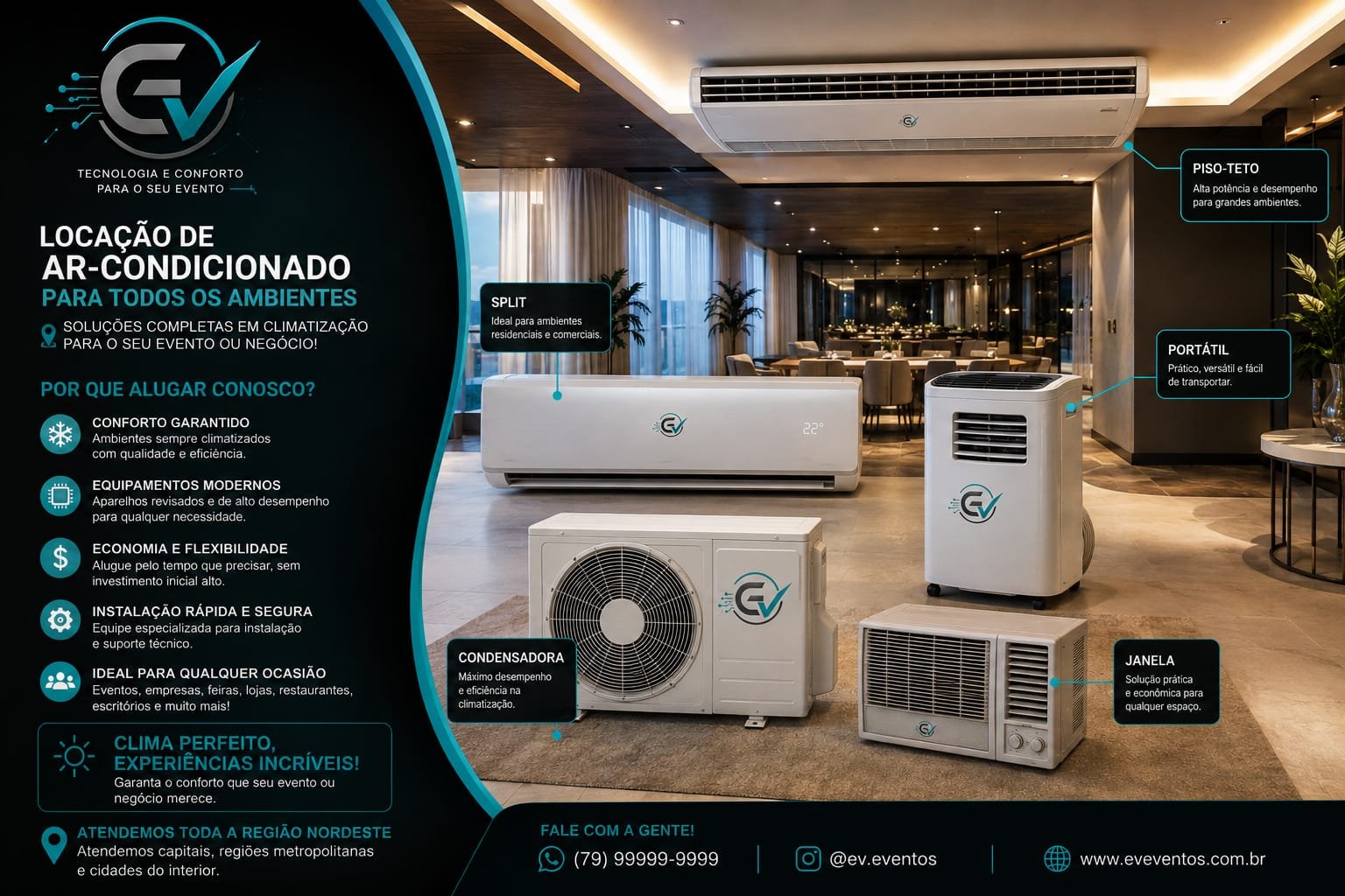 Aluguel de Ar-Condicionado Industrial para Eventos no Rio Grande do Norte – FIERN e Feiras em Natal